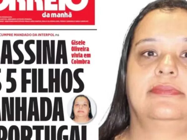 A brasileira acusada de tirar a vida de seus filhos 5 filhos com veneno foi presa em Portugal.