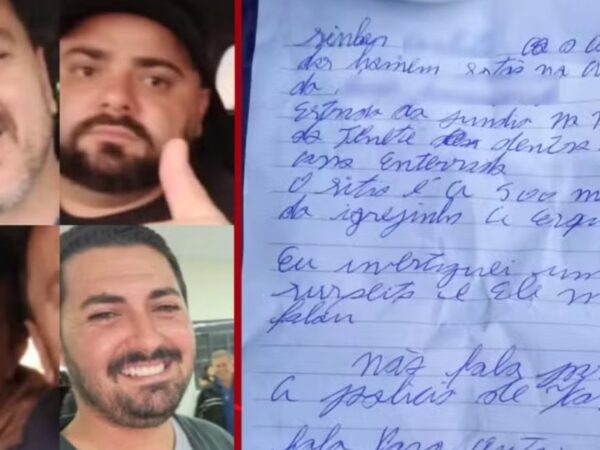 Uma carta anônima ajudou as autoridades a encontrarem a picape dos homens que seguem desaparecidos após terem ido cobrar um dívida.