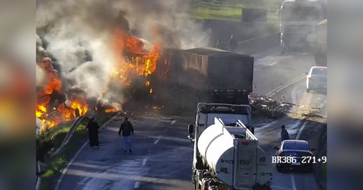 As causas do acidente serão investigadas pelas autoridades competentes.